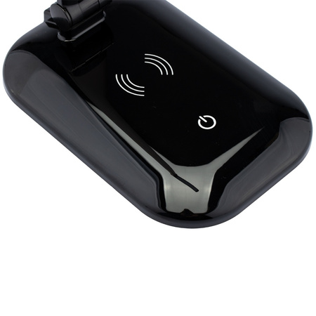 Lampka Biurkowa Nocna LED 5W 4500K USB Ściemnialna Dotykowa z Ładowarka QI