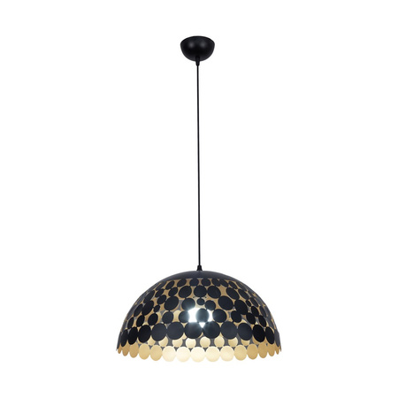 Lampa wisząca LISA 1xE27 40 cm Czarna Elegancka ML6134 Milagro Metal