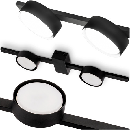 Lampa Sufitowa OVILO Oprawa Halogenowa LED 2x GX53 Reflektor Ścienna LUMILED