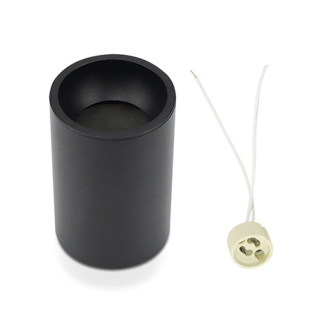 Oprawa Sufitowa Natynkowa Spot GU10 Okrągła Czarna VT-802 V-TAC