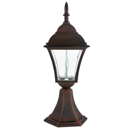 Lampa Ogrodowa LED Słupek Zewnętrzny Stojący 6W 350lm 3000K Ciepła 120° Bordowy IP43 Paris Sanico Goldlux