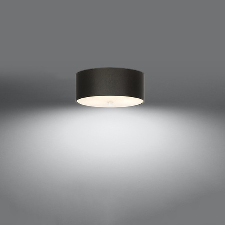 Lampa Sufitowa Plafon 3x E27 Geometryczna Czarna Minimalistyczna Skala Sollux