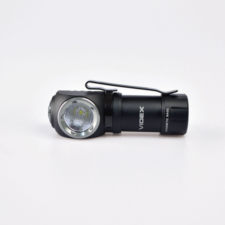 Latarka Reczna Czołowa Akumulatorowa LED 10W 600lm 4 Tryby Pracy USB-C Wodoszczelna IP68 Videx