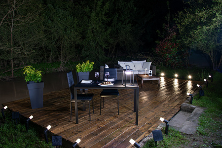 Inteligentna Lampa Solarna Ogrodowa Słupek Zewnętrzny Stojący 2x1 W lm 3000K Ciepła RGBW Ściemnialna 45cm IP44 Czarny SMART+ Bluetooth Solar Ledvance