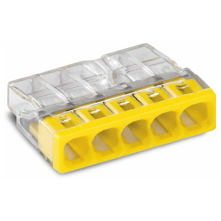 100x Złączka Instalacyjna Szybkozłączka WAGO 2273-205 na DRUT 5x0,5-2,5mm