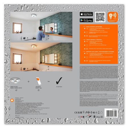 Plafon LED Lampa łazienkowa ORBIS Round 18W 1800lm ciepła-zimna 30cm SMART+ WiFi LEDVANCE