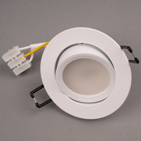 Oprawa Halogenowa Podtynkowa Sufitowa Okrągła Ruchoma TRIX 3w1 GU10 6W 3000K BIAŁY MAT LUMILED