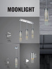 Kinkiet lampa ścienna MOONLIGHT 1x E14 MILAGRO glamour chrom metal szkło