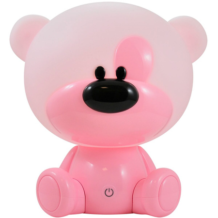 Lampka Stołowa Dekoracyjna 2.5W 59lm Różowa Ściemnialna Miś Sanico Goldlux