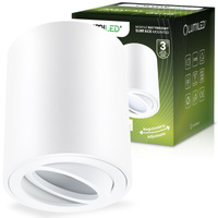 Oprawa Natynkowa HALOGENOWA Spot Tuba Ruchoma GU10 Okrągła Biała 84mm AMAT-M LUMILED