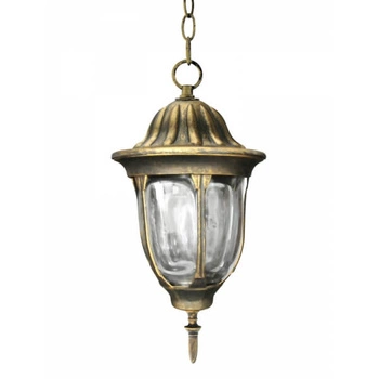 LAMPA OGRODOWA wisząca FLORENCJA 1xE27 IP43 GOLDLUX (Polux) PATYNA