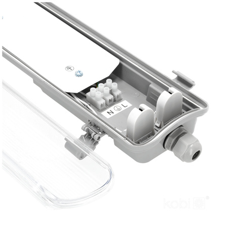 Oprawa Lampa Hermetyczna LED G13 IP65 Szara Hermic Kobi