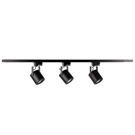 Zestaw Szynowy Szynoprzewód Szyna Listwa 1-Fazowa + 3x Reflektor GU10 Czarna MINOR Sanico Goldlux