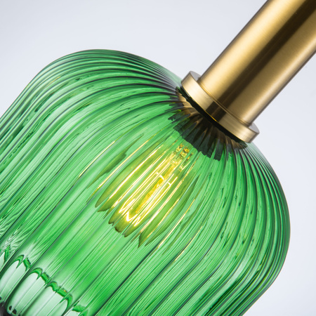 Lampa Wisząca Sufitowa CUMBRIA E27 Zwis Zielona GOLDLUX (Polux)