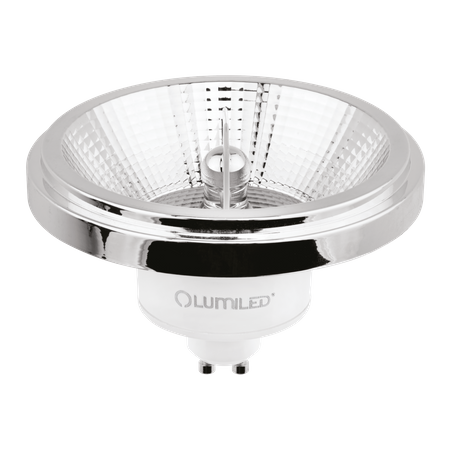 Żarówka LED GU10 Reflektor ES111 15W = 100W 1521lm 4000K Neutralna 24° Ściemnialna Srebrna LUMILED