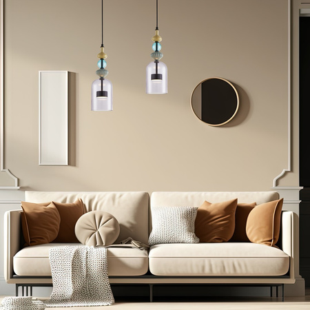 Lampa Wisząca Sufitowa ARTE 12W LED śr. 13cm Czarna Milagro