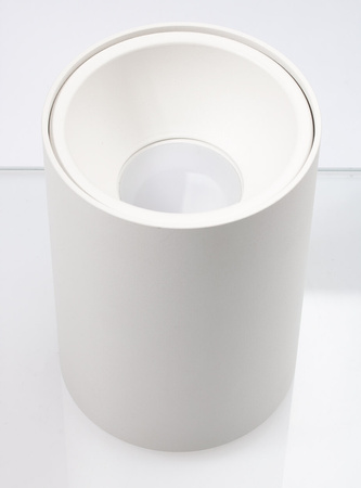 Oprawa Halogenowa Natynkowa Aluminiowa SPOT TUBA do LED GU10 Okrągła Biała KIVI KOBI