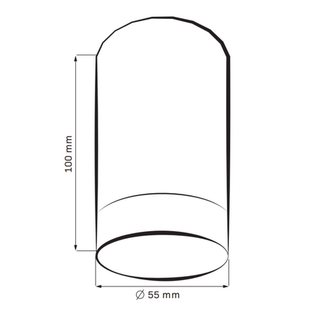 Oprawa Sufitowa Natynkowa ARRAS GU10 Tuba Spot Okrągła Biała GOLDLUX