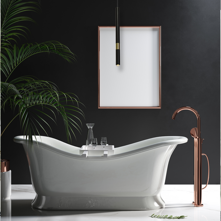 Lampa wisząca MONZA 1xG9 8W Podłużna Minimalistyczna Czarna Złota MLP6333 Milagro Metal