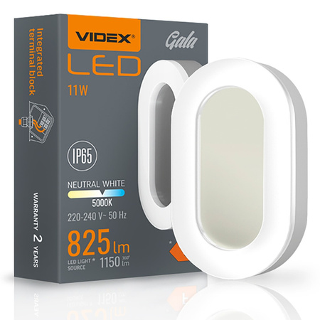 Lampa Zewnętrzna Plafon LED 11W 1200lm 5000K Zimna Biała Videx