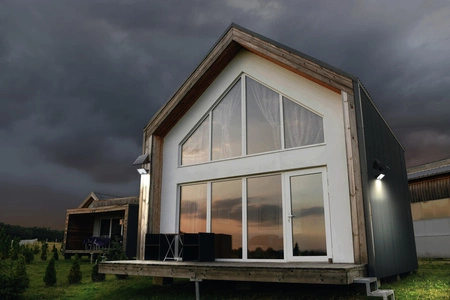 Naświetlacz Solarny Reflektor LED Lampa Zewnętrzny 30W 4500lm 4000K IP65 Czarny Z Czujnikiem Ruchu i Zmierzchu Endura Ledvance