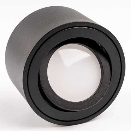 Oprawa Natynkowa HALOGENOWA Tuba Spot Ruchoma Okrągła Czarna 50mm + Wkład LED 5W 3000K AMAT-S LUMILED