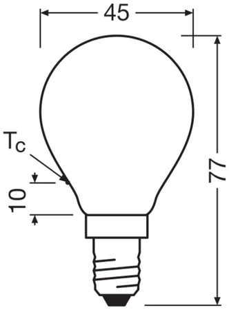 Żarówka LED P45 E14 5.5W = 60W 806lm 2700K Ciepła Biała FILAMENT LEDVANCE