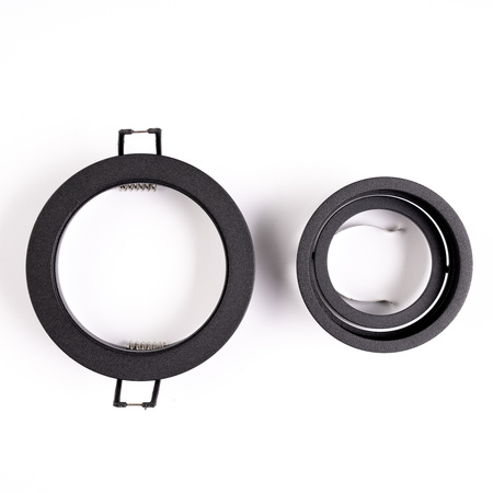 Oprawa HALOGENOWA Podtynkowa Ruchoma GU10 MR16 Okrągła Czarna CASSIO LUMILED