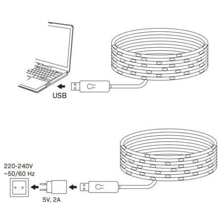 Łańcuch LED 10W 120° Przezroczysta Ściemnialna Sanico Goldlux