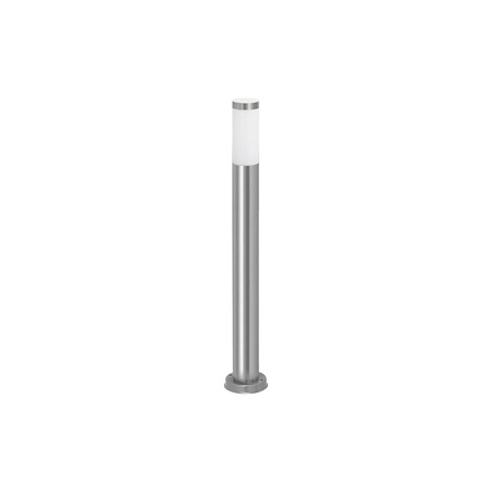 Lampa Ogrodowa Słupek Zewnętrzny Stojący E27 IP44 65cm Chrom Nowoczesny Inox torch Rabalux