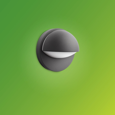 Kinkiet Ogrodowy Lampa Elewacyjna Zewnętrzna E27 IP44 Antracyt June Philips