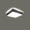 Lampa Sufitowa Plafon E27 Kwadratowa Szara Minimalistyczna Horus Sollux