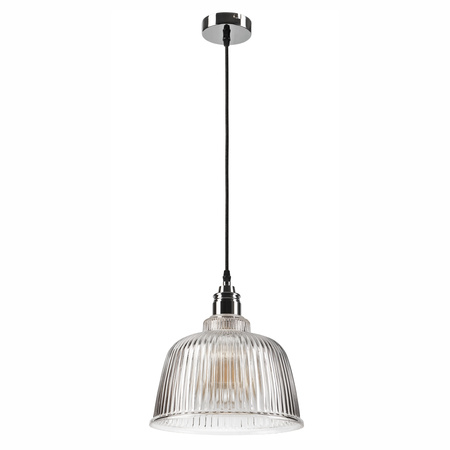 Lampa Wisząca Sufitowa ASTA E27 Czarna Chrom LM-1.1/83 Lamkur