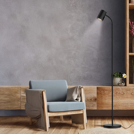 Lampa Podłogowa Oprawa Stojąca GU10 Czarna Felix Sanico Goldlux