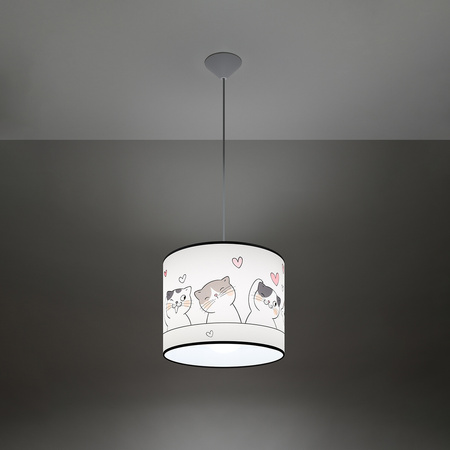 Lampa Sufitowa Wisząca Zwis E27 Żyrandol Owalna Wielokolorowa Nowoczesna Cat Sollux