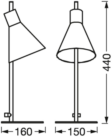 Lampa Stołowa Biurkowa LED Dekoracyjna 5W 260lm 3000K Ciepła Czarny Decor Ledvance