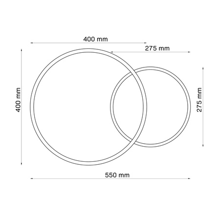Lampa Sufitowa LED 33W 2700lm 4000K Neutralna Czarna ROMAN Sanico Goldlux