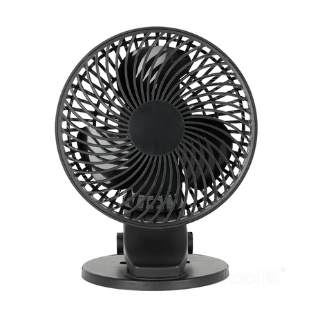 Wentylator Biurkowy Klips Przenośny Akumulatorowy USB-C Czarny Viento Windstar Kobi
