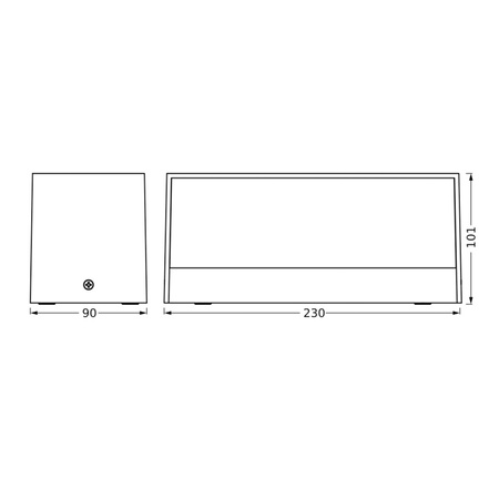 Kinkiet Ogrodowy Lampa Elewacyjna Zewnętrzna LED 12.5W 700lm 3000K Ciepła Szary IP65 Endura Osram