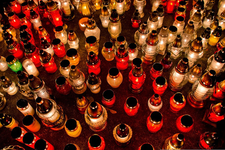 6x Znicz Szklany Kochanej Babci na Grób 40h na Wkład Całoroczny 33cm