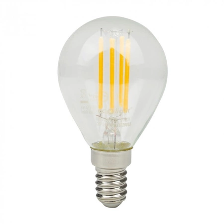 Żarówka LED Kulka P45 E14 6W 720lm 2700K Ciepła FILAMENT Ecolight