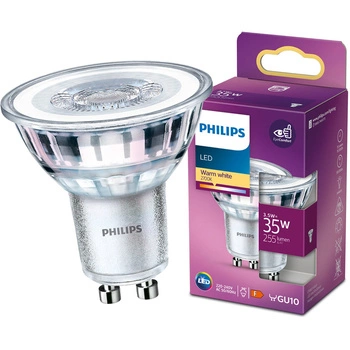 Żarówka LED GU10 3,5W = 35W 255lm 2700K Ciepła 36° reflektor punktowy PHILIPS