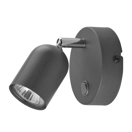 Lampa Ścienna Kinkiet TOP GRAPHITE Spot Reflektor Grafitowo-Srebrna Klasyczna GU10 3278 TK Lighting