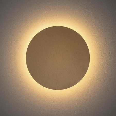 Kinkiet Ścienny Lampa Natynkowa LED 10W 130lm 3000K Ciepła Złota Nowoczesna RING LED M 10350 Nowodvorski