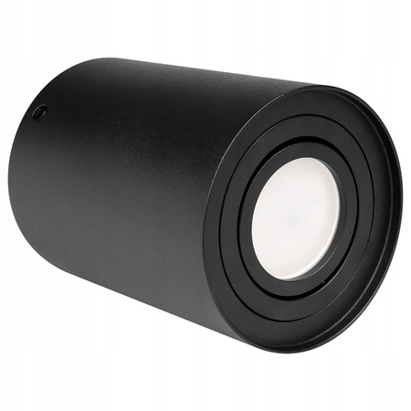 Oprawa Natynkowa Halogenowa Tuba Reflektor Spot GU10 Okrągła Ruchoma Czarna Masterled