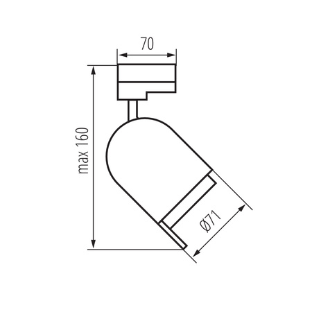 Projektor na Szynoprzewód Lampa GU10 Biały ATL3 KANLUX