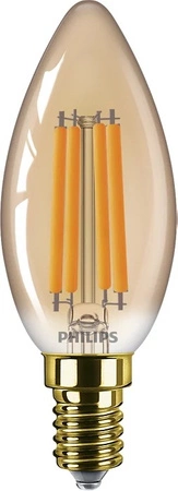 Żarówka LED Świeczka E14 B35 6W = 40W 470lm 1800K Ciepła Filament Bursztynowa PHILIPS