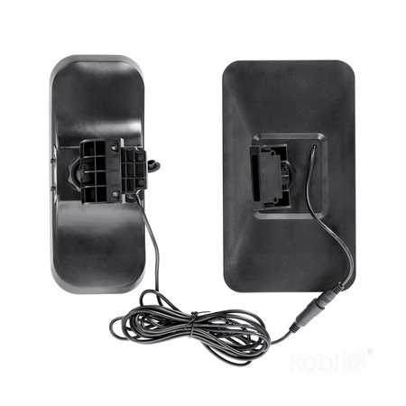 Naświetlacz LED Solarny Zewnętrzny Ogrodowy 13W 1400lm 4000K Neutralny 120° z Czujnikiem Ruchu i Zmierzchu IP65 IK03 Czarny Phoenix Kobi