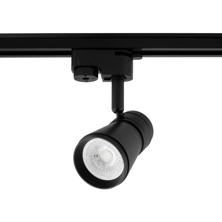 Reflektor Szynowy GU10 Czarny AURA Lampa do Szynoprzewodów Jednofazowych