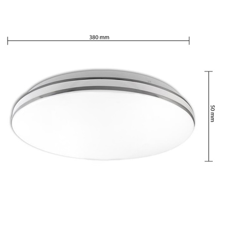 Plafon LED Sufitowy Łazienkowy Lampa Sufitowa KIRO 24W 4000K IP44 MasterLED
